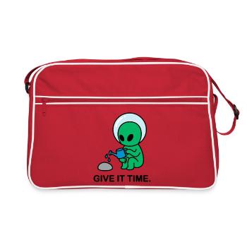 Interstellar Patience - Retro Bag - red/white - Front