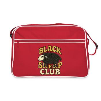 Black Sheep Club - Retro Tasche - Rot/Weiß - Vorne