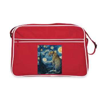 Léopard Van Gogh - Sac Retro - rouge/blanc - Devant