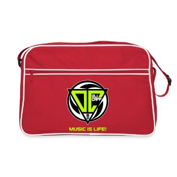OLI CAPP - MUSIC IS LIFE LOGO - Sac Retro - rouge/blanc - Devant