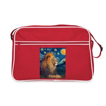 Lion Van Gogh - Sac Retro - rouge/blanc - Devant
