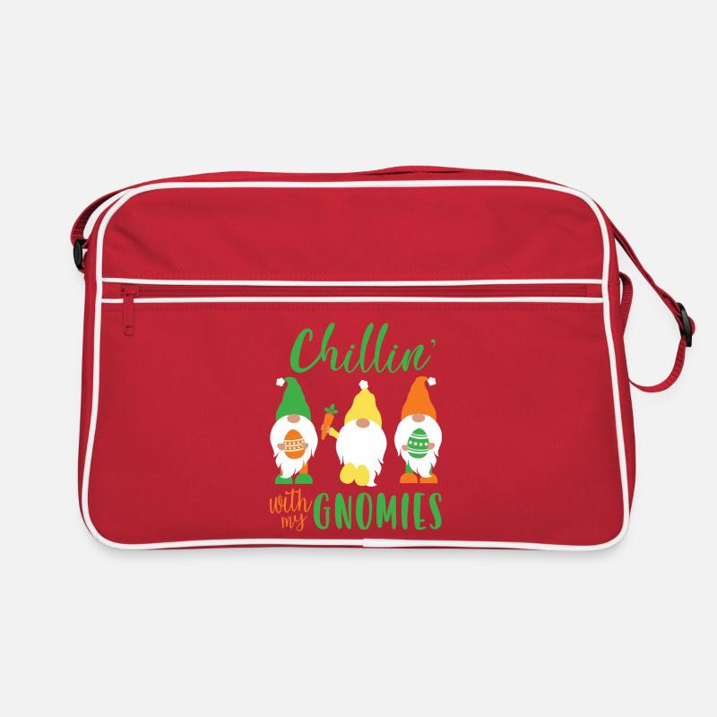 Chillin’ With My Gnomies Easter Design Retro Bag