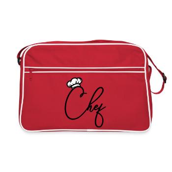 Chef Chef - Sac Retro - rouge/blanc - Devant