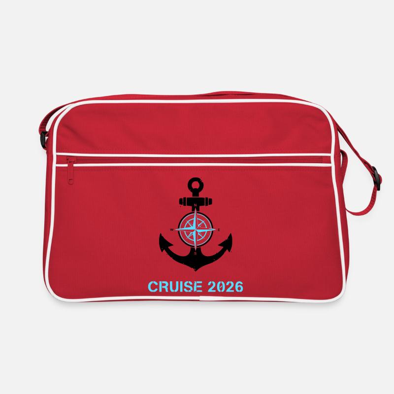 Anker Kompass Cruise 2026 Logo Retro Tasche