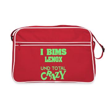 Lenox - Retro Tasche - Rot/Weiß - Vorne