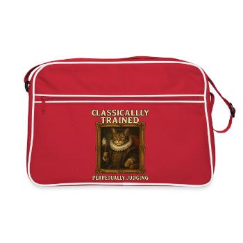 Classically Trained Perpetually Judging Renaissanc - Retro Bag - red/white - Front