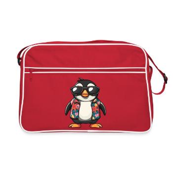 Penguin Comic Vacation - Retro Bag - red/white - Front