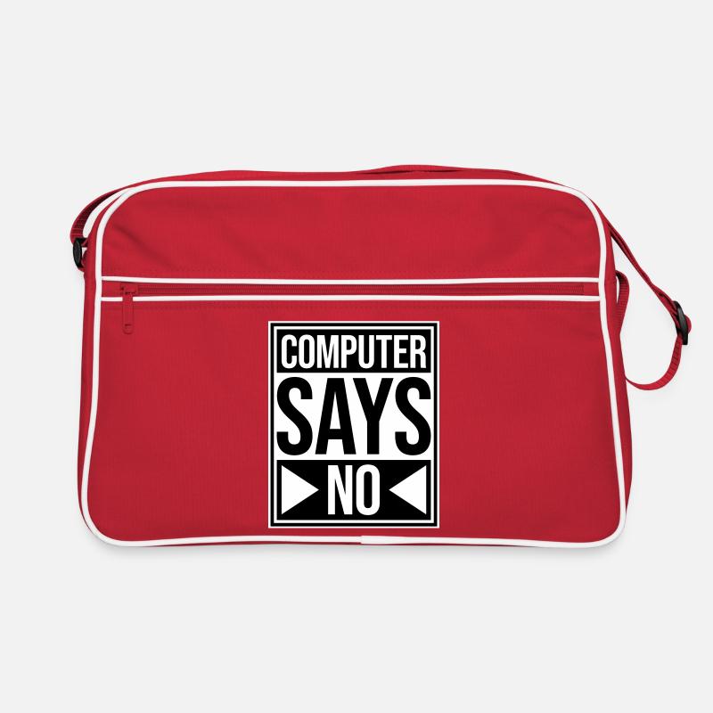 L’ordinateur dit pas de technique drôle de nerd programmeur Sac Retro