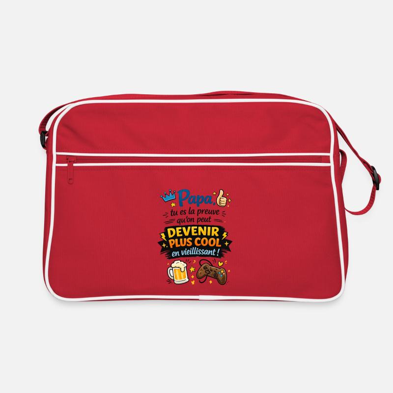 Papa, preuve que l'âge brille Sac Retro