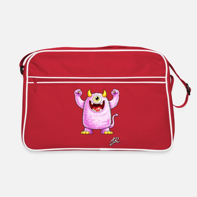 Soft purple monster Retro Bag