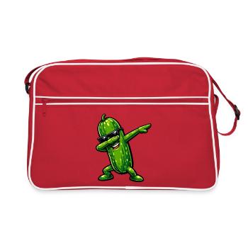Tamponnement du concombre - Sac Retro - rouge/blanc - Devant