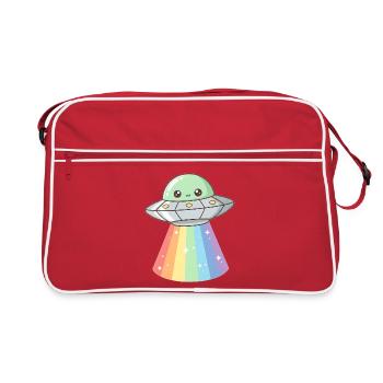 OVNI - Sac Retro - rouge/blanc - Devant