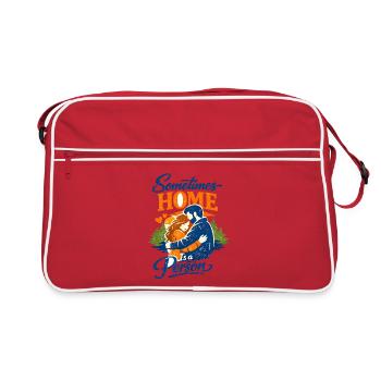 Parfois, la maison est une personne romantique sincère - Sac Retro - rouge/blanc - Devant