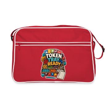 PLATEAU DE JETONS PRÊT - Sac Retro - rouge/blanc - Devant