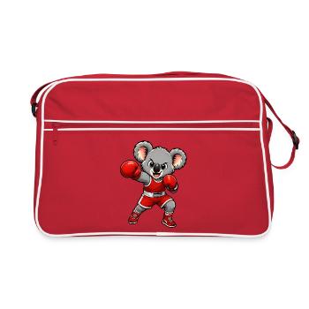 Boxe koala mignonne - Sac Retro - rouge/blanc - Devant