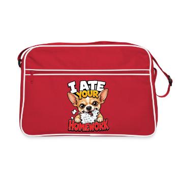Chihuahua - Retro Bag - red/white - Front