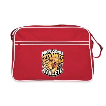 Golden retriever - Sac Retro - rouge/blanc - Devant