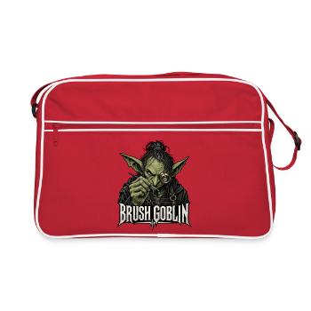 Brush Goblin – Tabletop Miniatur Malen - Retro Tasche - Rot/Weiß - Vorne