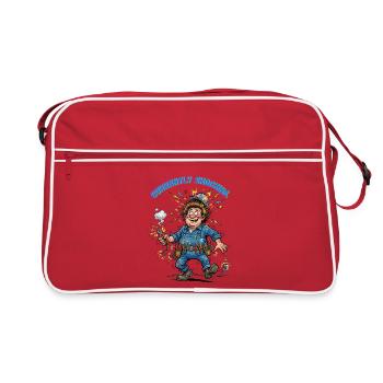 Derzeit Elektriker für Schocks - Retro Tasche - Rot/Weiß - Vorne