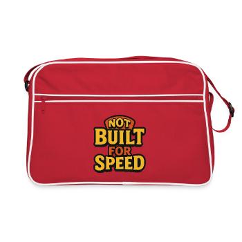 Non conçu pour la vitesse - Sac Retro - rouge/blanc - Devant