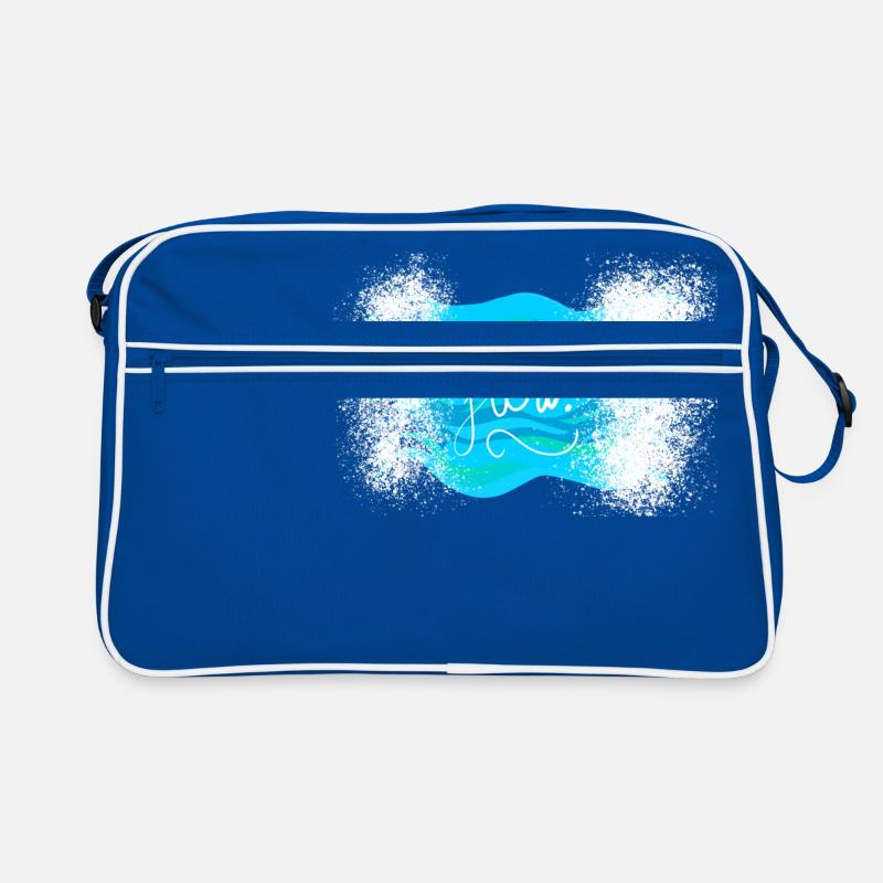 Flow Design handdrawn selfmade special Retro Tasche