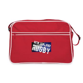 NEW ZEALAND Rugby - Sac Retro - rouge/blanc - Devant