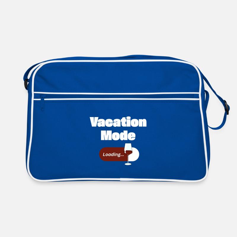 Vacation Mode On – Wine with Loading Bar (light) Retro Bag