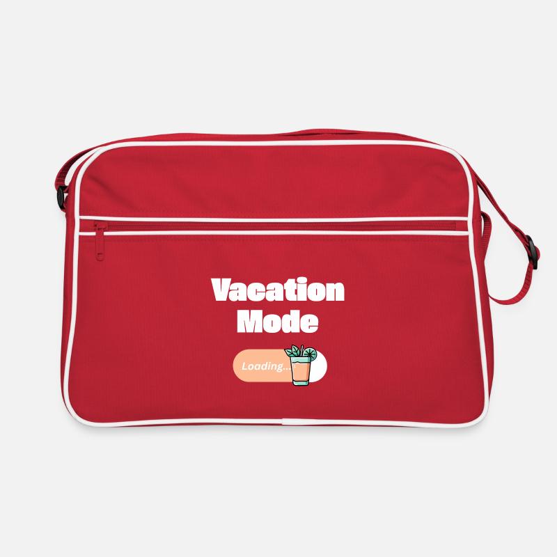 Vacation Mode On – Mai Tai mit Ladebalken (hell) Retro Tasche