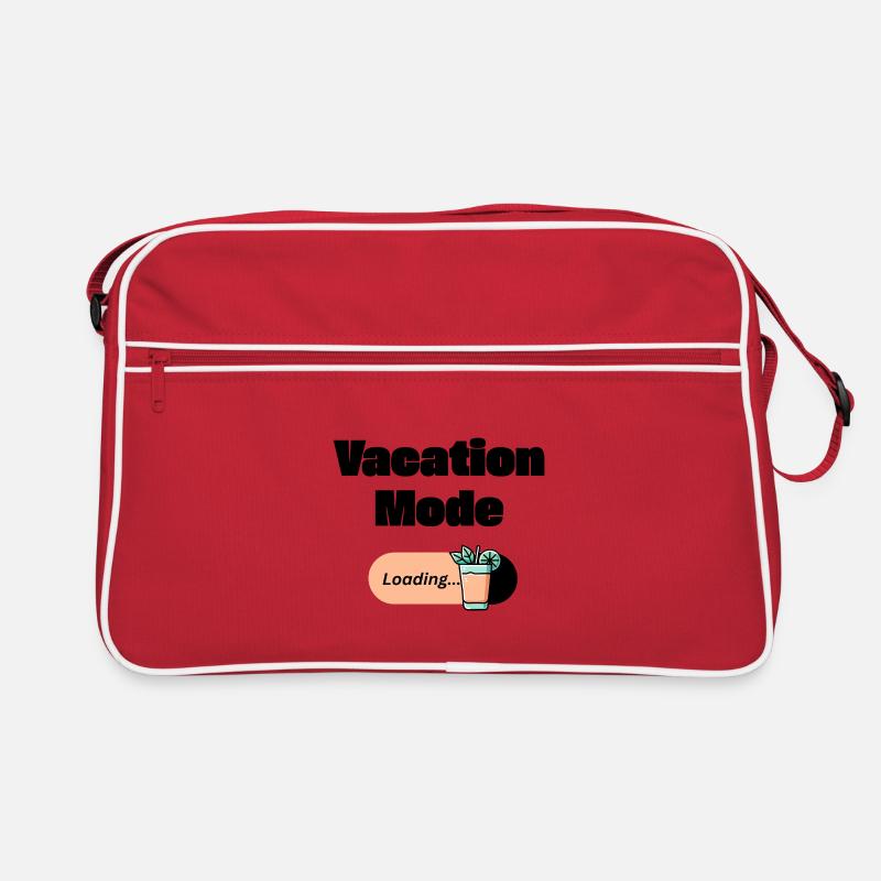Vacation Mode On – Mai Tai with Loading Bar (Dark) Retro Bag