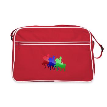 Medieval Knights Of Colour - Retro Bag - red/white - Front