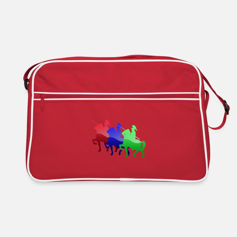 Mittelalterliche Ritter der Farbe Retro Tasche