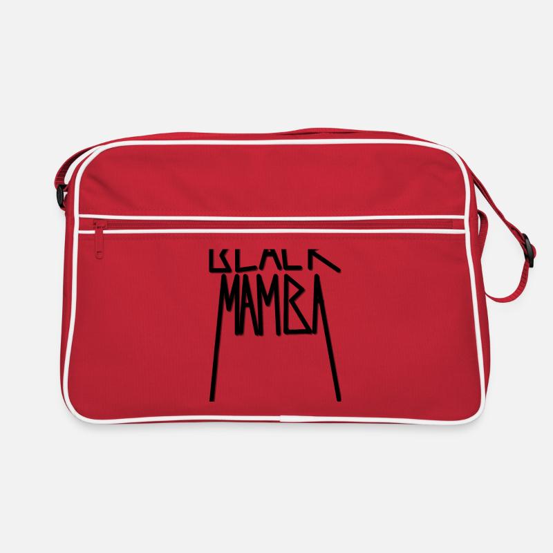 serpent noir serpent à sonnette noir mamba Sac Retro