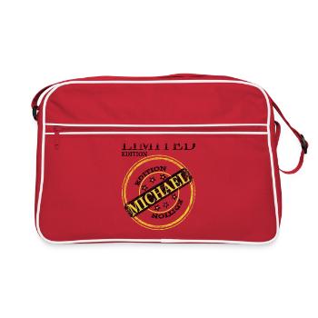 My name is Michael my name is Michael Gift - Retro Bag - red/white - Front