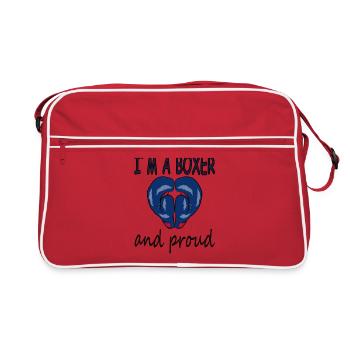 I am proud boxer boxing match boxing coach gift - Retro Bag - red/white - Front