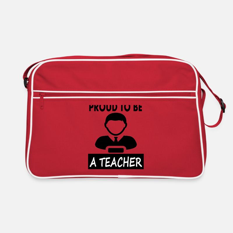Ich bin stolzer Lehrer Lehrerin Schule Geschenk Retro Tasche