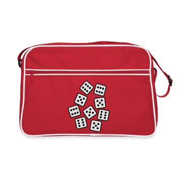 Dice - 50 ans d'anniversaire - Sac Retro - rouge/blanc - Devant