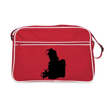 Feuerwehrmann - Retro Tasche - Rot/Weiß - Vorne