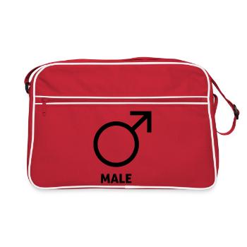 Cadeaux drôles pour hommes - Sac Retro - rouge/blanc - Devant