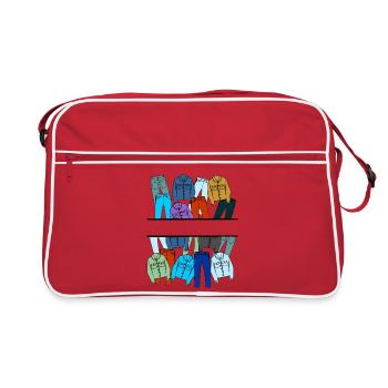 Jeans clothing logo - Retro Bag - red/white - Front