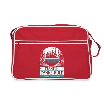 Planted Tanks Rule, Cool Aquarium Design - Retro Bag - red/white - Front