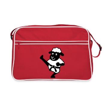 Karaté Mouton - Sac Retro - rouge/blanc - Devant
