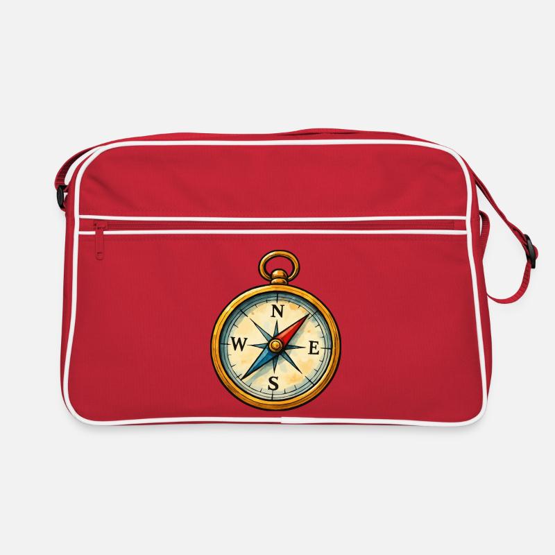  Kompass Malstil Retro Tasche
