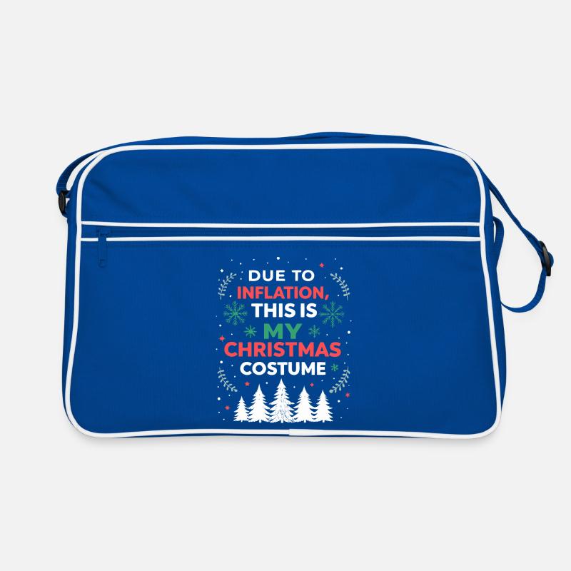 Weihnachtskostüm Inflation Humor Retro Tasche
