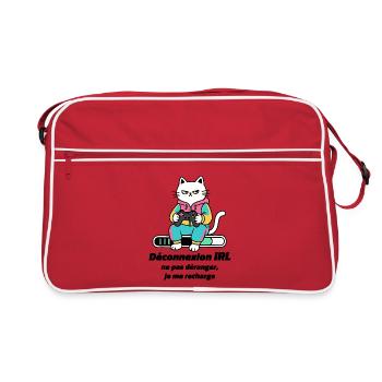 Chat Gamer Console Retro - Sac Retro - rouge/blanc - Devant
