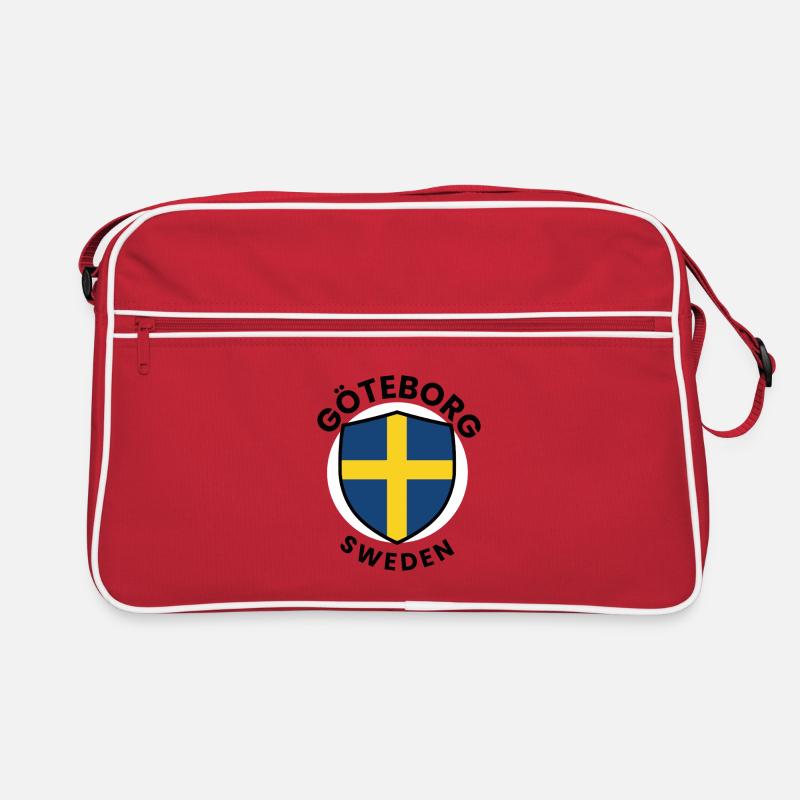 Bouclier du drapeau de Göteborg Sac Retro