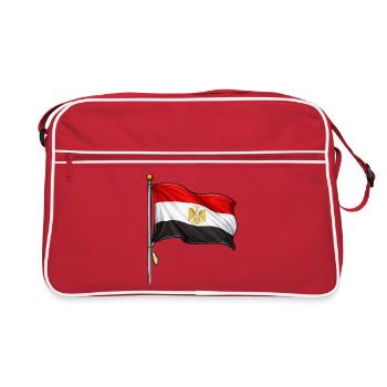 Drapeau égyptien - Sac Retro - rouge/blanc - Devant