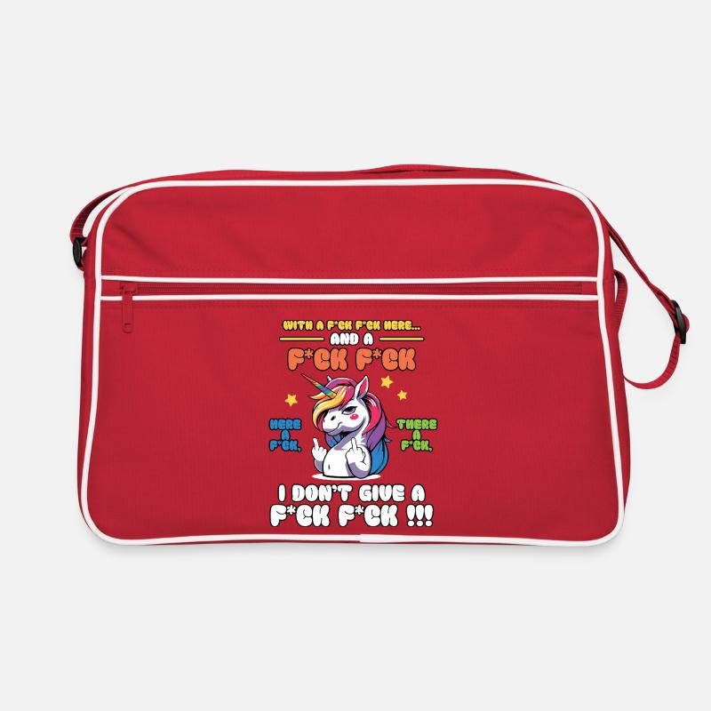 Diction colorée de licorne espiègle Sac Retro