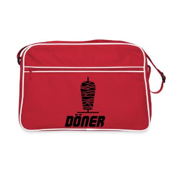 Döner Kebab - Retro Tasche - Rot/Weiß - Vorne