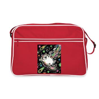 Univers de Crazy Kitten - Sac Retro - rouge/blanc - Devant