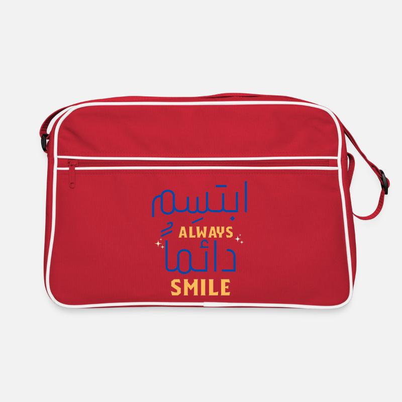 Always Smile Neon Script Sac Retro